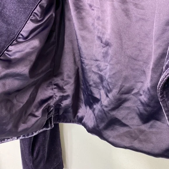 Soft Surroundings Velvet Moto Jacket Size S - Picture 4 of 6